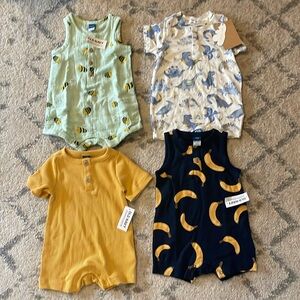 3-6 month rompers. Never worn!